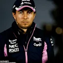 SHANGHAI INTERNATIONAL CIRCUIT, CHINA - APRIL 11: Sergio Perez, Racing Point in Press Conference during the Chinese GP at Shanghai International Circuit on April 11, 2019 in Shanghai International Circuit, China. (Photo by Andy Hone / LAT Images)