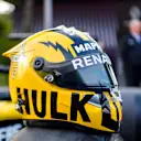 SHANGHAI INTERNATIONAL CIRCUIT, CHINA - APRIL 11: The helmet of Nico Hulkenberg, Renault F1 Team, poses on a car during the Chinese GP at Shanghai International Circuit on April 11, 2019 in Shanghai International Circuit, China. (Photo by Jerry Andre / Sutton Images)