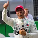 SHANGHAI INTERNATIONAL CIRCUIT, CHINA - APRIL 13: Lewis Hamilton, Mercedes AMG F1, acknowledges the crowd after Qualifying during the Chinese GP at Shanghai International Circuit on April 13, 2019 in Shanghai International Circuit, China. (Photo by Jerry Andre / Sutton Images)