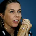 CIRCUIT PAUL RICARD, FRANCE - JUNE 21: Claire Williams, Deputy Team Principal, Williams Racing, in the team principals Press Conference during the French GP at Circuit Paul Ricard on June 21, 2019 in Circuit Paul Ricard, France. (Photo by Andy Hone / LAT Images)