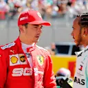 CIRCUIT PAUL RICARD, FRANCE - JUNE 22: Charles Leclerc, Ferrari, and Lewis Hamilton, Mercedes AMG F1 during the French GP at Circuit Paul Ricard on June 22, 2019 in Circuit Paul Ricard, France. (Photo by Steven Tee / LAT Images)