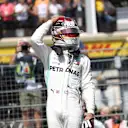 CIRCUIT PAUL RICARD, FRANCE - JUNE 22: Pole man Lewis Hamilton, Mercedes AMG F1, celebrates after Qualifying during the French GP at Circuit Paul Ricard on June 22, 2019 in Circuit Paul Ricard, France. (Photo by Jerry Andre / Sutton Images)