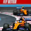 CIRCUIT PAUL RICARD, FRANCE - JUNE 23: Carlos Sainz, McLaren MCL34, leads Lando Norris, McLaren MCL34 during the French GP at Circuit Paul Ricard on June 23, 2019 in Circuit Paul Ricard, France. (Photo by Zak Mauger / LAT Images)