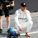HOCKENHEIMRING, GERMANY - JULY 27: Valtteri Bottas, Mercedes AMG F1, on the grid after Qualifying during the German GP at Hockenheimring on July 27, 2019 in Hockenheimring, Germany. (Photo by Steven Tee / LAT Images)