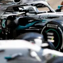 HOCKENHEIMRING, GERMANY - JULY 25: Mercedes AMG F1 W10 with special 125th year in motorsport livery during the German GP at Hockenheimring on July 25, 2019 in Hockenheimring, Germany. (Photo by Zak Mauger / LAT Images)
