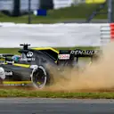 SILVERSTONE, UNITED KINGDOM - JULY 12: Daniel Ricciardo, Renault R.S.19, runs onto the grass during the British GP at Silverstone on July 12, 2019 in Silverstone, United Kingdom. (Photo by Mark Sutton / Sutton Images)