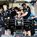 SILVERSTONE, UNITED KINGDOM - JULY 12: Williams mechanics assemble the car of George Russell, Williams Racing FW42 during the British GP at Silverstone on July 12, 2019 in Silverstone, United Kingdom. (Photo by Gareth Harford / Sutton Images)