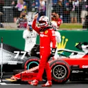 SILVERSTONE, UNITED KINGDOM - JULY 13: Charles Leclerc, Ferrari, on the grid after Qualifying during the British GP at Silverstone on July 13, 2019 in Silverstone, United Kingdom. (Photo by Andy Hone / LAT Images)