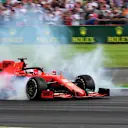 SILVERSTONE, UNITED KINGDOM - JULY 14: Sebastian Vettel, Ferrari SF90 running into the back of Max Verstappen, Red Bull Racing RB15 during the British GP at Silverstone on July 14, 2019 in Silverstone, United Kingdom. (Photo by Hasan Bratic / LAT Images)