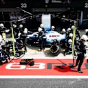 SILVERSTONE, UNITED KINGDOM - JULY 14: Robert Kubica, Williams FW42, maes a stop during the British GP at Silverstone on July 14, 2019 in Silverstone, United Kingdom. (Photo by Glenn Dunbar / LAT Images)