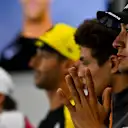 SILVERSTONE, UNITED KINGDOM - JULY 11: George Russell, Williams Racing in the Press Conference during the British GP at Silverstone on July 11, 2019 in Silverstone, United Kingdom. (Photo by Mark Sutton / Sutton Images)