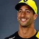 SILVERSTONE, UNITED KINGDOM - JULY 11: Daniel Ricciardo, Renault R.S.19 in the Press Conference during the British GP at Silverstone on July 11, 2019 in Silverstone, United Kingdom. (Photo by Jerry Andre / LAT Images)