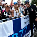 HUNGARORING, HUNGARY - AUGUST 03: Fans meet Valtteri Bottas, Mercedes AMG F1 during the Hungarian GP at Hungaroring on August 03, 2019 in Hungaroring, Hungary. (Photo by Steve Etherington / LAT Images)