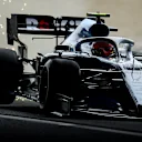 SUZUKA, JAPAN - OCTOBER 11: Sparks fly behind Robert Kubica of Poland driving the (88) Rokit Williams Racing FW42 Mercedes on track during practice for the F1 Grand Prix of Japan at Suzuka Circuit on October 11, 2019 in Suzuka, Japan. (Photo by Clive Mason/Getty Images)