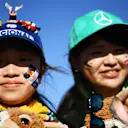 SUZUKA, JAPAN - OCTOBER 13: Fans show their support before qualifying for the F1 Grand Prix of