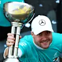 SUZUKA, JAPAN - OCTOBER 13: Race winner Valtteri Bottas of Finland and Mercedes GP celebrates after the F1 Grand Prix of Japan at Suzuka Circuit on October 13, 2019 in Suzuka, Japan. (Photo by Mark Thompson/Getty Images)