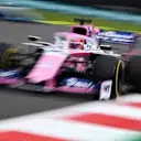 MEXICO CITY, MEXICO - OCTOBER 25: Sergio Perez of Mexico driving the (11) Racing Point RP19 Mercedes on track during practice for the F1 Grand Prix of Mexico at Autodromo Hermanos Rodriguez on October 25, 2019 in Mexico City, Mexico. (Photo by Clive Mason/Getty Images)