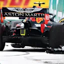 MEXICO CITY, MEXICO - OCTOBER 25: Alexander Albon of Thailand driving the (23) Aston Martin Red Bull Racing RB15 crashes during practice for the F1 Grand Prix of Mexico at Autodromo Hermanos Rodriguez on October 25, 2019 in Mexico City, Mexico. (Photo by Clive Mason/Getty Images)