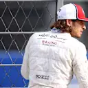 MEXICO CITY, MEXICO - OCTOBER 26: Antonio Giovinazzi of Italy and Alfa Romeo Racing looks on in the Paddock before final practice for the F1 Grand Prix of Mexico at Autodromo Hermanos Rodriguez on October 26, 2019 in Mexico City, Mexico. (Photo by Charles Coates/Getty Images)