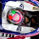 MEXICO CITY, MEXICO - OCTOBER 26: Sergio Perez of Mexico and Racing Point prepares to drive in the garage during final practice for the F1 Grand Prix of Mexico at Autodromo Hermanos Rodriguez on October 26, 2019 in Mexico City, Mexico. (Photo by Charles Coates/Getty Images)