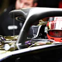 MEXICO CITY, MEXICO - OCTOBER 26: Kevin Magnussen of Denmark driving the (20) Haas F1 Team VF-19 Ferrari prepares to drive in the garage during final practice for the F1 Grand Prix of Mexico at Autodromo Hermanos Rodriguez on October 26, 2019 in Mexico City, Mexico. (Photo by Dan Istitene/Getty Images)