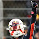 MEXICO CITY, MEXICO - OCTOBER 26: Pole position qualifier Max Verstappen of Netherlands and Red Bull Racing celebrates in parc ferme during qualifying for the F1 Grand Prix of Mexico at Autodromo Hermanos Rodriguez on October 26, 2019 in Mexico City, Mexico. (Photo by Dan Istitene/Getty Images)