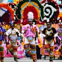 MEXICO CITY, MEXICO - OCTOBER 27: Mexican performers entertain the crowd before the F1 Grand Prix of Mexico at Autodromo Hermanos Rodriguez on October 27, 2019 in Mexico City, Mexico. (Photo by Clive Mason/Getty Images)