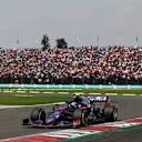 MEXICO CITY, MEXICO - OCTOBER 27: Pierre Gasly of France driving the (10) Scuderia Toro Rosso STR14 Honda leads Romain Grosjean of France driving the (8) Haas F1 Team VF-19 Ferrari on track during the F1 Grand Prix of Mexico at Autodromo Hermanos Rodriguez on October 27, 2019 in Mexico City, Mexico. (Photo by Mark Thompson/Getty Images)