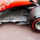 MONTE CARLO, MONACO - MAY 26: Close up of the damage on the car of Charles Leclerc, Ferrari SF90 during the Monaco GP at Monte Carlo on May 26, 2019 in Monte Carlo, Monaco. (Photo by Glenn Dunbar / LAT Images)