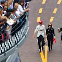 MONTE CARLO, MONACO - MAY 26: George Russell, Williams Racing, and Claire Williams, Deputy Team Principal, Williams Racing during the Monaco GP at Monte Carlo on May 26, 2019 in Monte Carlo, Monaco. (Photo by Jerry Andre / Sutton Images)