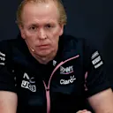 MONTE CARLO, MONACO - MAY 23: Andrew Green, Technical Director, Racing Point, in the team principals Press Conference during the Monaco GP at Monte Carlo on May 23, 2019 in Monte Carlo, Monaco. (Photo by Zak Mauger / LAT Images)