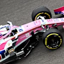 SOCHI, RUSSIA - SEPTEMBER 27: Lance Stroll of Canada driving the (18) Racing Point RP19 Mercedes on track during practice for the F1 Grand Prix of Russia at Sochi Autodrom on September 27, 2019 in Sochi, Russia. (Photo by Mark Thompson/Getty Images)