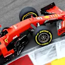 SOCHI, RUSSIA - SEPTEMBER 27: Sebastian Vettel of Germany driving the (5) Scuderia Ferrari SF90 on track during practice for the F1 Grand Prix of Russia at Sochi Autodrom on September 27, 2019 in Sochi, Russia. (Photo by Mark Thompson/Getty Images)
