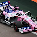 SOCHI, RUSSIA - SEPTEMBER 27: Sergio Perez of Mexico driving the (11) Racing Point RP19 Mercedes on track during practice for the F1 Grand Prix of Russia at Sochi Autodrom on September 27, 2019 in Sochi, Russia. (Photo by Charles Coates/Getty Images)