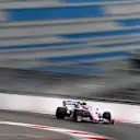 SOCHI, RUSSIA - SEPTEMBER 28: Lance Stroll of Canada driving the (18) Racing Point RP19 Mercedes on track during final practice for the F1 Grand Prix of Russia at Sochi Autodrom on September 28, 2019 in Sochi, Russia. (Photo by Clive Mason/Getty Images)