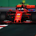 SOCHI, RUSSIA - SEPTEMBER 28: Sebastian Vettel of Germany driving the (5) Scuderia Ferrari SF90 on track during qualifying for the F1 Grand Prix of Russia at Sochi Autodrom on September 28, 2019 in Sochi, Russia. (Photo by Clive Mason/Getty Images)