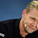 SOCHI, RUSSIA - SEPTEMBER 26: Kevin Magnussen of Denmark and Haas F1 looks on in the Drivers Press