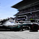CIRCUIT DE BARCELONA-CATALUNYA, SPAIN - MAY 10: Lewis Hamilton, Mercedes AMG F1 W10, leaves the garage during the Spanish GP at Circuit de Barcelona-Catalunya on May 10, 2019 in Circuit de Barcelona-Catalunya, Spain. (Photo by Mark Sutton / Sutton Images)