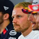 CIRCUIT DE BARCELONA-CATALUNYA, SPAIN - MAY 09: Valtteri Bottas, Mercedes AMG F1, Sebastian Vettel, Ferrari, Carlos Sainz Jr, McLaren and Pierre Gasly, Red Bull Racing inPress Conference during the Spanish GP at Circuit de Barcelona-Catalunya on May 09, 2019 in Circuit de Barcelona-Catalunya, Spain. (Photo by Mark Sutton / Sutton Images)