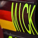 BAHRAIN INTERNATIONAL CIRCUIT, BAHRAIN - APRIL 02: Mick Schumacher, Ferrari, pit board during the Bahrain April testing at Bahrain International Circuit on April 02, 2019 in Bahrain International Circuit, Bahrain. (Photo by Mark Sutton / Sutton Images)