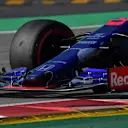 CIRCUIT DE BARCELONA-CATALUNYA, SPAIN - FEBRUARY 21: Scuderia Toro Rosso STR14 nose and front wing during the Barcelona February testing at Circuit de Barcelona-Catalunya on February 21, 2019 in Circuit de Barcelona-Catalunya, Spain. (Photo by Mark Sutton / Sutton Images)
