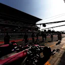 CIRCUIT DE BARCELONA-CATALUNYA, SPAIN - FEBRUARY 21: Lance Stroll, SportPesa Racing Point F1 Team RP19 Lance Stroll, SportPesa Racing Point F1 Team RP19 during the Barcelona February testing at Circuit de Barcelona-Catalunya on February 21, 2019 in Circuit de Barcelona-Catalunya, Spain. (Photo by Glenn Dunbar / LAT Images)
