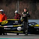 CIRCUIT DE BARCELONA-CATALUNYA, SPAIN - FEBRUARY 21: Nico Hulkenberg, Renault F1 Team R.S. 19 stops on track during the Barcelona February testing at Circuit de Barcelona-Catalunya on February 21, 2019 in Circuit de Barcelona-Catalunya, Spain. (Photo by Joe Portlock / LAT Images)