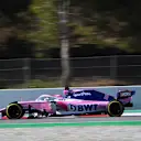CIRCUIT DE BARCELONA-CATALUNYA, SPAIN - FEBRUARY 18: Sergio Perez, SportPesa Racing Point F1 Team RP19 during the Barcelona February testing at Circuit de Barcelona-Catalunya on February 18, 2019 in Circuit de Barcelona-Catalunya, Spain. (Photo by Mark Sutton / Sutton Images)