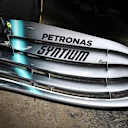 CIRCUIT DE BARCELONA-CATALUNYA, SPAIN - FEBRUARY 20: Mercedes-AMG F1 W10 EQ Power+ front wing detail during the Barcelona February testing at Circuit de Barcelona-Catalunya on February 20, 2019 in Circuit de Barcelona-Catalunya, Spain. (Photo by Mark Sutton / Sutton Images)