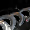 CIRCUIT DE BARCELONA-CATALUNYA, SPAIN - FEBRUARY 20: Pirelli tyres during the Barcelona February testing at Circuit de Barcelona-Catalunya on February 20, 2019 in Circuit de Barcelona-Catalunya, Spain. (Photo by Carl Bingham / LAT Images)