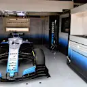 CIRCUIT DE BARCELONA-CATALUNYA, SPAIN - FEBRUARY 19: Williams in the garage during the Barcelona February testing at Circuit de Barcelona-Catalunya on February 19, 2019 in Circuit de Barcelona-Catalunya, Spain. (Photo by Mark Sutton / Sutton Images)