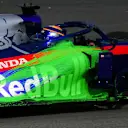 CIRCUIT DE BARCELONA-CATALUNYA, SPAIN - FEBRUARY 19: Alexander Albon, Scuderia Toro Rosso STR14, sports aero paint during the Barcelona February testing at Circuit de Barcelona-Catalunya on February 19, 2019 in Circuit de Barcelona-Catalunya, Spain. (Photo by Jose Rubio / Sutton Images)
