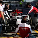 CIRCUIT DE BARCELONA-CATALUNYA, SPAIN - FEBRUARY 26: Antonio Giovinazzi, Alfa Romeo Racing C38 during the Barcelona February testing II at Circuit de Barcelona-Catalunya on February 26, 2019 in Circuit de Barcelona-Catalunya, Spain. (Photo by Steven Tee / LAT Images)