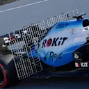 CIRCUIT DE BARCELONA-CATALUNYA, SPAIN - FEBRUARY 28: George Russell, Williams FW42 with aero sensors during the Barcelona February testing II at Circuit de Barcelona-Catalunya on February 28, 2019 in Circuit de Barcelona-Catalunya, Spain. (Photo by Jerry Andre)